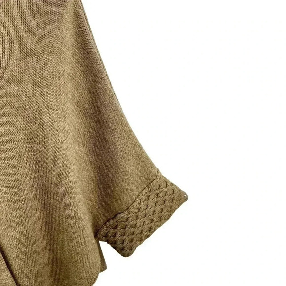 Cocogio Made In Italy Alpaca Wool Blend Button Up Cardigan Shrug Poncho Sweater - Picture 8 of 16